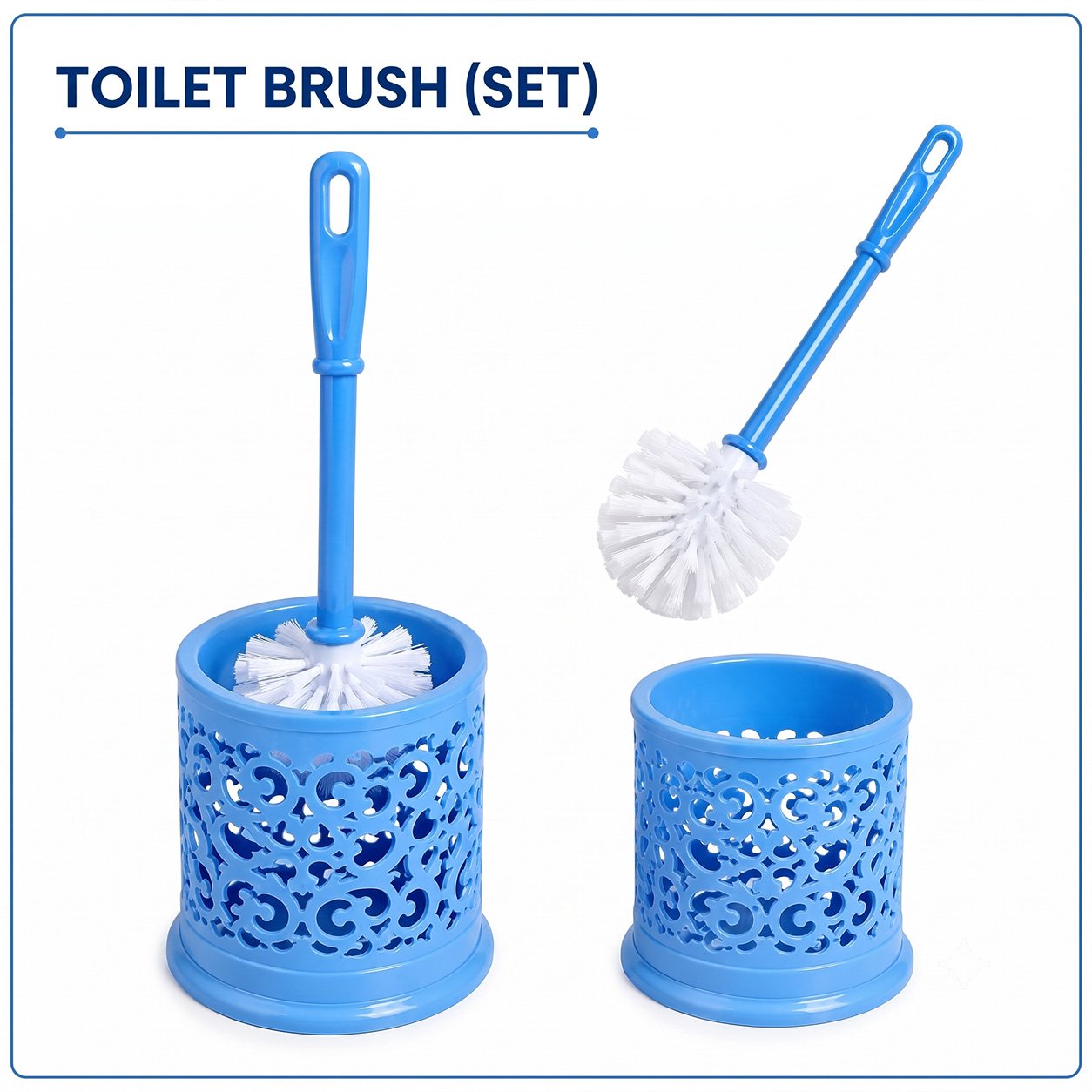 Premium Toilet Brush Set with Holder