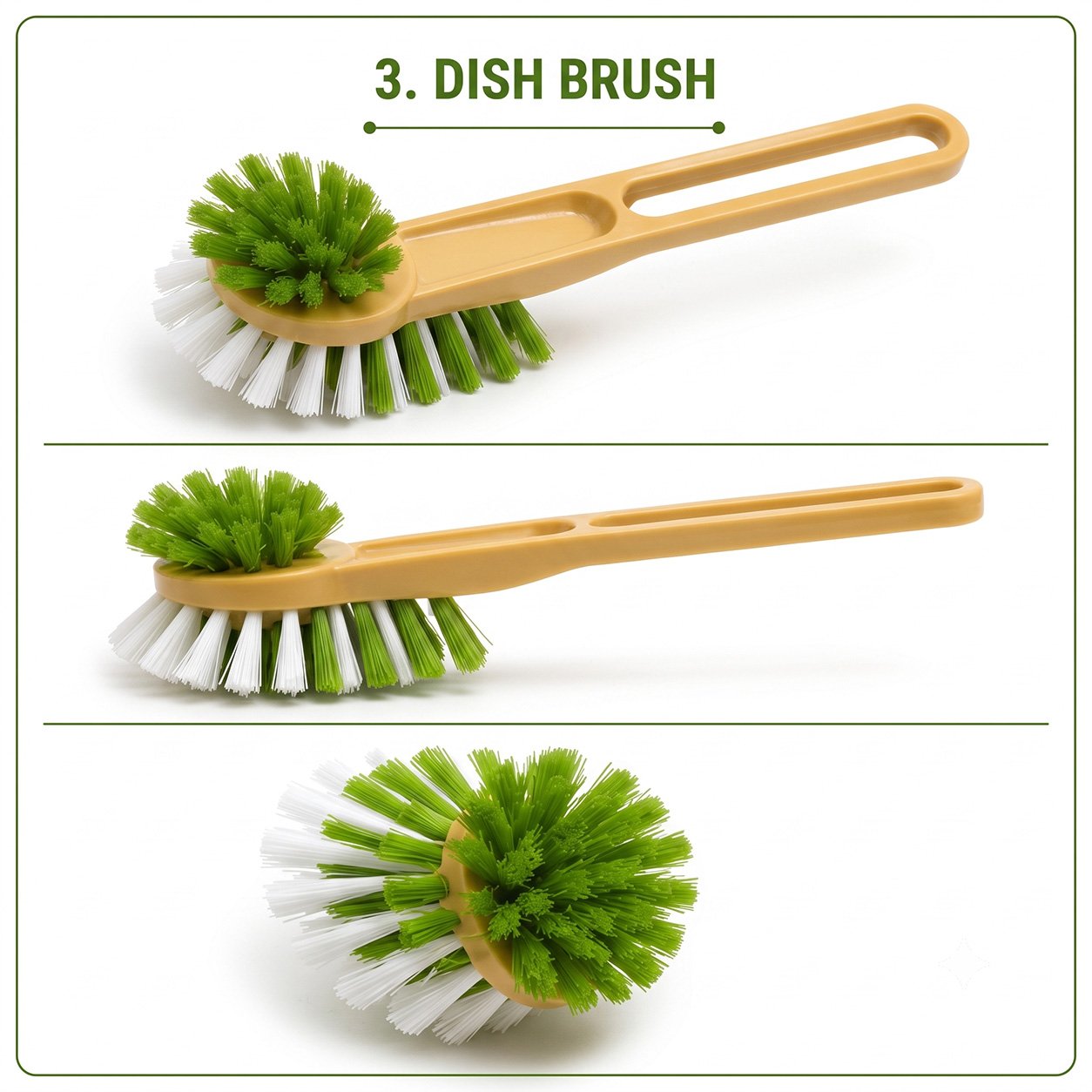 Premium 3 Dish Cleaning Brush