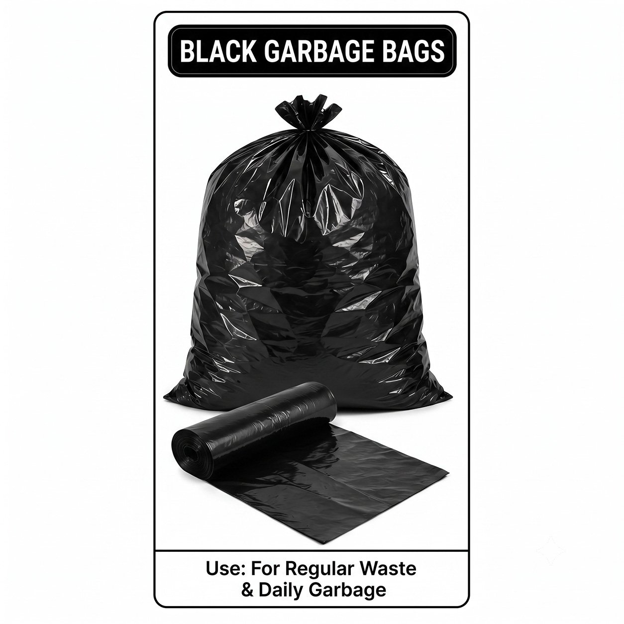 Black Garbage Bags